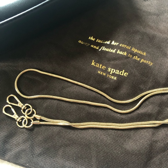 kate spade Bags Kate Spade Black Bag With Gold Chain Poshmark